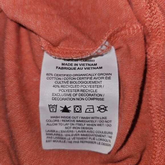 Nike Peach Salmon Cotton Long Sleeve Sweatshirt Size S | Lightweight Crewneck - Picture 5 of 8